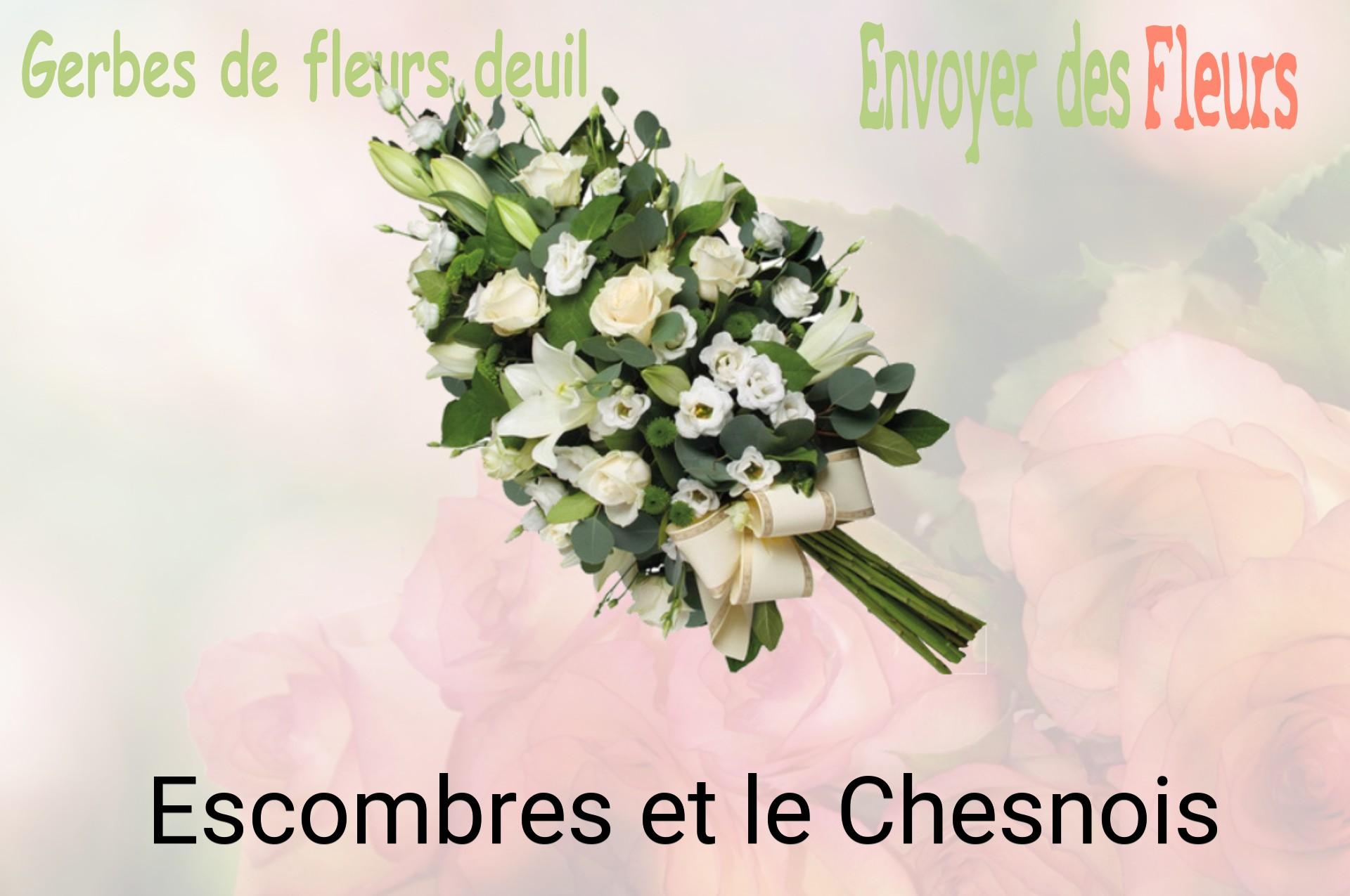Gerbe de fleurs de deuil livrée à Escombres-et-le-Chesnois